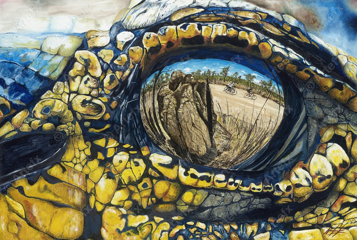 Local Australian artist and Croc finisher Anniversary Paintings – Crocodile Trophy